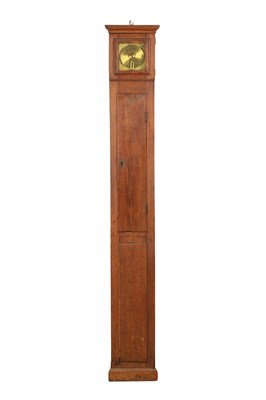 Lot 1574 - WHITEHURST DERBY. A 19TH CENTURY OAK CASED HIGHT WATCHMAN'S NOCTUARY LONGCASE CLOCK
