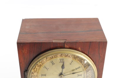 Lot 1457 - A 19TH CENTURY FRENCH ROSEWOOD MANTEL CLOCK