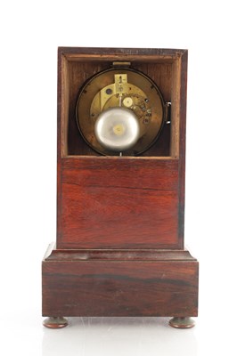 Lot 1457 - A 19TH CENTURY FRENCH ROSEWOOD MANTEL CLOCK