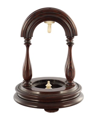 Lot 1312 - A NICE QUALITY 19TH CENTURY ROSEWOOD WATCH STAND