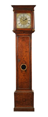Lot 1548 - PETER MAFFET, LONDON. AN EARLY 18TH CENTURY SEAWEED MARQUETRY 12" SQUARE BRASS DIAL EIGHT-DAY LONGCASE CLOCK