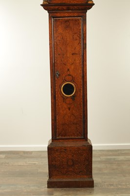 Lot 1548 - PETER MAFFET, LONDON. AN EARLY 18TH CENTURY SEAWEED MARQUETRY 12" SQUARE BRASS DIAL EIGHT-DAY LONGCASE CLOCK