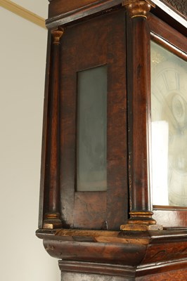 Lot 1548 - PETER MAFFET, LONDON. AN EARLY 18TH CENTURY SEAWEED MARQUETRY 12" SQUARE BRASS DIAL EIGHT-DAY LONGCASE CLOCK