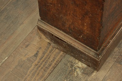 Lot 1548 - PETER MAFFET, LONDON. AN EARLY 18TH CENTURY SEAWEED MARQUETRY 12" SQUARE BRASS DIAL EIGHT-DAY LONGCASE CLOCK