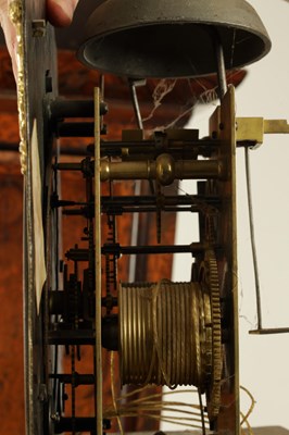Lot 1548 - PETER MAFFET, LONDON. AN EARLY 18TH CENTURY SEAWEED MARQUETRY 12" SQUARE BRASS DIAL EIGHT-DAY LONGCASE CLOCK