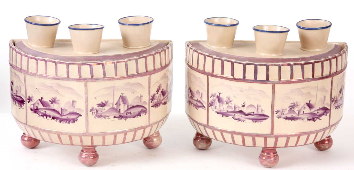 Lot 37 - A PAIR OF LATE 19TH CENTURY SUNDERLAND TYPE...