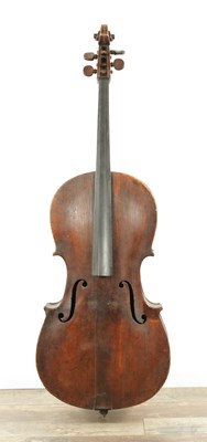 Lot 1017 - AN ANTIQUE CELLO