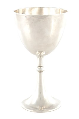 Lot 459 - A LATE 19TH CENTURY CHINESE SILVER GOBLET