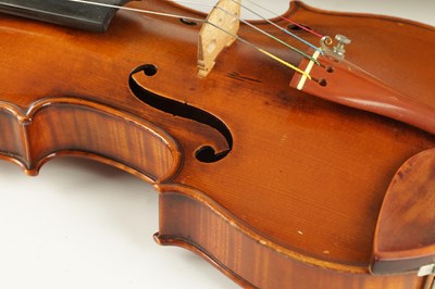 Lot 1034 - A GOOD VIOLIN LABELLED JUSTIN DERAZEY WITH BOW BRANDED F.N. VOIRIN, PARIS