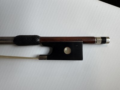 Lot 1034 - A GOOD VIOLIN LABELLED JUSTIN DERAZEY WITH BOW BRANDED F.N. VOIRIN, PARIS