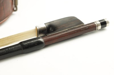 Lot 1031 - AN ANTIQUE ENGLISH VIOLIN WITH SILVER MOUNTED BOW