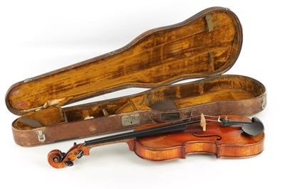 Lot 1050 - AN ANTIQUE VIOLIN LABELLED CHARLES GALLIARD