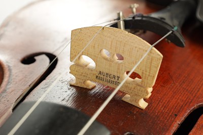 Lot 1050 - AN ANTIQUE VIOLIN LABELLED CHARLES GALLIARD