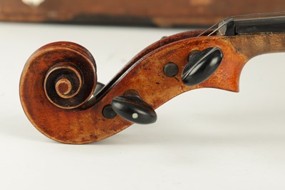 Lot 1050 - AN ANTIQUE VIOLIN LABELLED CHARLES GALLIARD