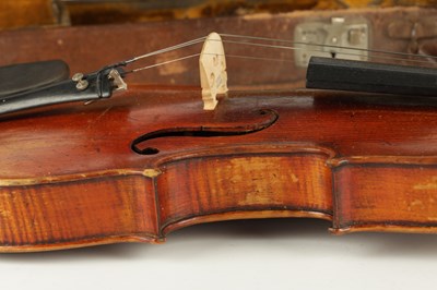 Lot 1050 - AN ANTIQUE VIOLIN LABELLED CHARLES GALLIARD