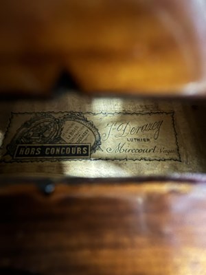 Lot 1050 - AN ANTIQUE VIOLIN LABELLED CHARLES GALLIARD