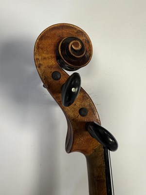 Lot 1050 - AN ANTIQUE VIOLIN LABELLED CHARLES GALLIARD