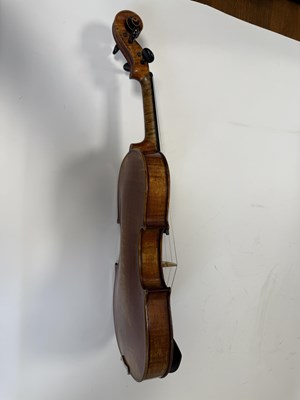 Lot 1050 - AN ANTIQUE VIOLIN LABELLED CHARLES GALLIARD