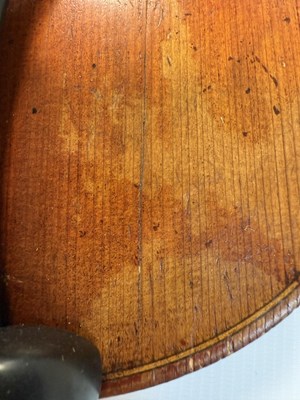 Lot 1050 - AN ANTIQUE VIOLIN LABELLED CHARLES GALLIARD