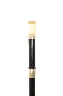 Lot 1079 - A 19TH CENTURY IVORY HANDLED WALKING STICK