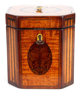 Lot 375 - A FINE LATE 18TH CENTURY OCTAGONAL INLAID...