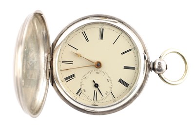 Lot 1314 - C. REDON. NEW ORLEANS. A SILVER HUNTER POCKET WATCH