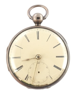 Lot 1304 - THOMAS RADCLIFFE, ST. HELENS. A SILVER OPEN FACED POCKET WATCH