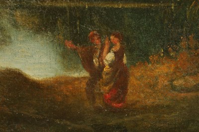 Lot 1243 - ATT. JOHN GLOVER. A 19TH CENTURY OIL ON CANVAS LANDSCAPE