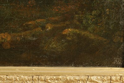 Lot 1243 - ATT. JOHN GLOVER. A 19TH CENTURY OIL ON CANVAS LANDSCAPE