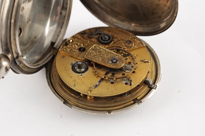 Lot 1298 - SAMUEL ISAAC TOBIAS, LIVERPOOL. A SILVER HUNTER POCKET WATCH
