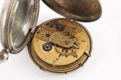 Lot 1298 - SAMUEL ISAAC TOBIAS, LIVERPOOL. A SILVER HUNTER POCKET WATCH