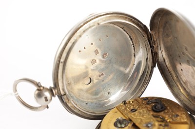 Lot 1298 - SAMUEL ISAAC TOBIAS, LIVERPOOL. A SILVER HUNTER POCKET WATCH