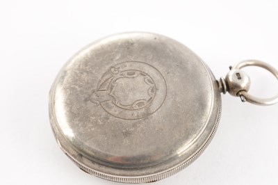 Lot 1298 - SAMUEL ISAAC TOBIAS, LIVERPOOL. A SILVER HUNTER POCKET WATCH