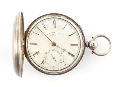 Lot 1298 - SAMUEL ISAAC TOBIAS, LIVERPOOL. A SILVER HUNTER POCKET WATCH