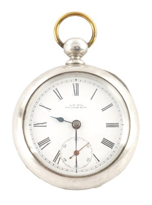 Lot 1269 - AN EARLY WALTHAM AMERICAN OPEN FACED POCKET WATCH