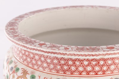 Lot 61 - AN EARLY 20TH CENTURY PORCELAIN JARDINIERE