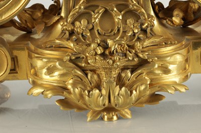 Lot 1386 - RAINGO FRES. PARIS. A LARGE AND IMPRESSIVE 19TH CENTURY FRENCH ORMOLU MANTEL CLOCK