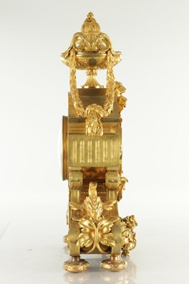 Lot 1386 - RAINGO FRES. PARIS. A LARGE AND IMPRESSIVE 19TH CENTURY FRENCH ORMOLU MANTEL CLOCK