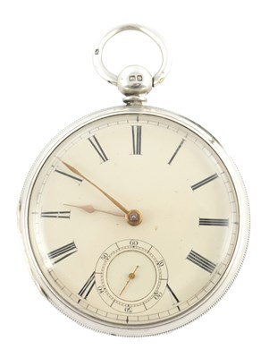 Lot 1287 - JOHN LINDSAY, LIVERPOOL. A SILVER OPEN FACED POCKET WATCH