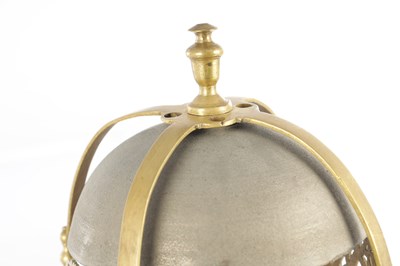 Lot 1518 - EDWARD NORRIS AT THE CROSS KEYS CATEEATON STREET. A 17TH CENTURY BRASS LANTERN CLOCK WITH BALANCE WHEEL ESCAPEMENT