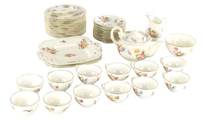 Lot 58 - A 19TH CENTURY TWELVE PEICE COALPORT TEA SERVICE