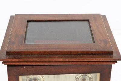 Lot 196 - A LATE 19TH CENTURY GERMAN QUARTER CHIMING BRACKET CLOCK