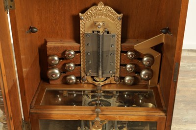 Lot 1019 - A 19TH CENTURY UPRIGHT ‘PENNY IN THE SLOT’ SYMPHONION WITH BELLS