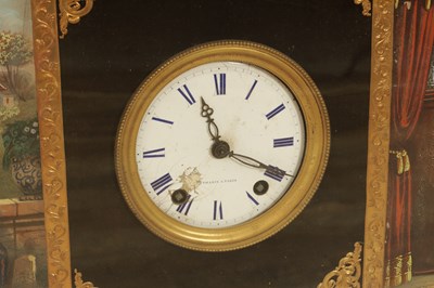 Lot 1445 - XAVIER THARIN, PARIS. A RARE MID 19TH CENTURY FRENCH AUTOMATION PICTURE CLOCK