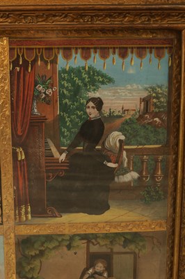 Lot 1445 - XAVIER THARIN, PARIS. A RARE MID 19TH CENTURY FRENCH AUTOMATION PICTURE CLOCK