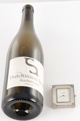 Lot 287 - A 20TH CENTURY LINKS OF LONDON TRAVELING SILVER CLOCK