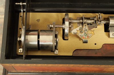 Lot 1025 - AN OVERSIZED 19TH CENTURY SWISS MECHANICAL MUSIC BOX