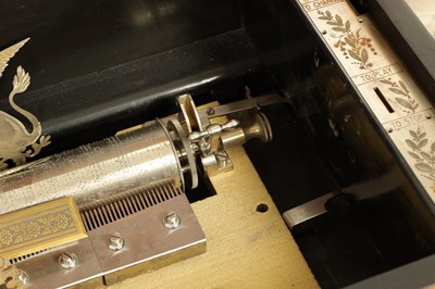 Lot 1025 - AN OVERSIZED 19TH CENTURY SWISS MECHANICAL MUSIC BOX