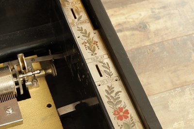 Lot 1025 - AN OVERSIZED 19TH CENTURY SWISS MECHANICAL MUSIC BOX