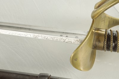 Lot 713 - AN XI PATTERN HEAVY CAVALRY CUIRASSIER’S TROOPERS' SWORD